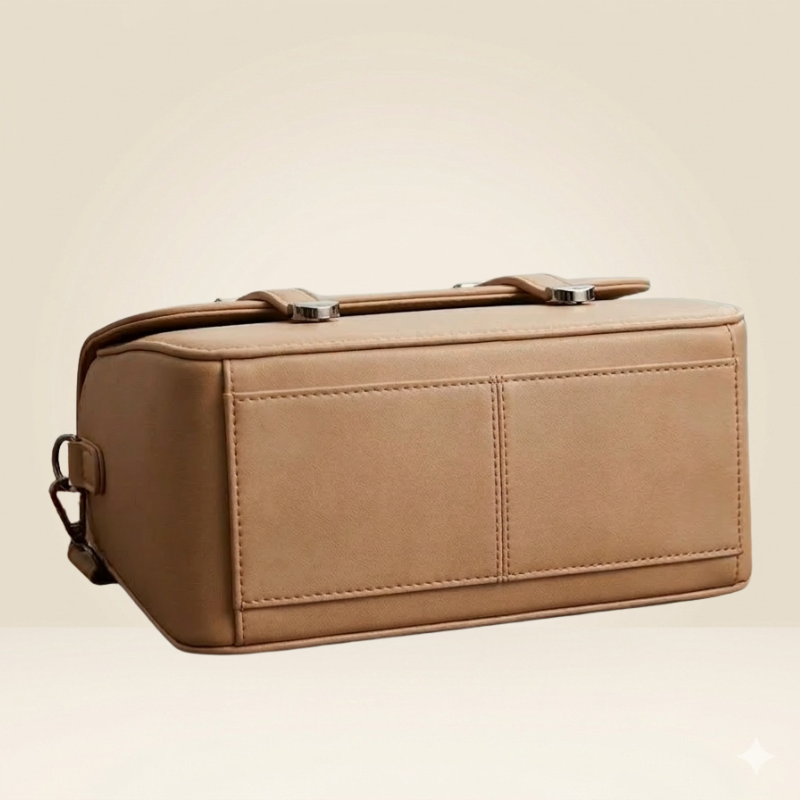 Women’s Handbag Minimalist Tan Crossbody Lady Bag