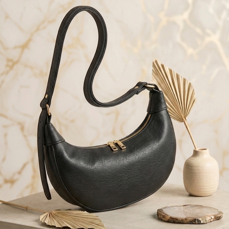 Trendy Semi-Circle Crossbody Bag - Premium Quality ZTS-CR-169