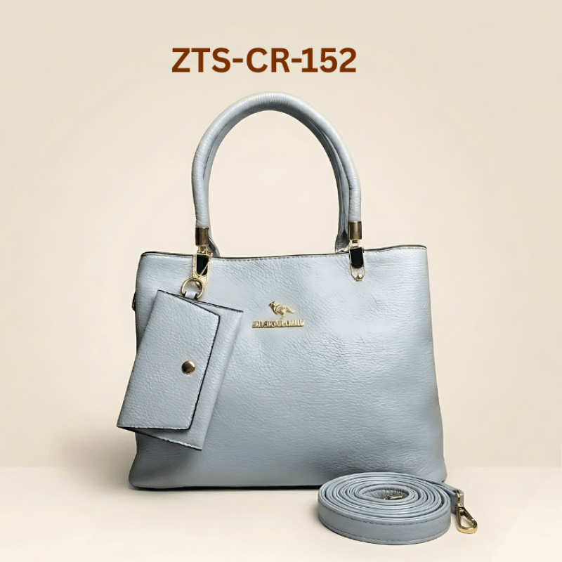 Luxury Textured Ladies Handbag With Matching Pouch ZTS-CR-152