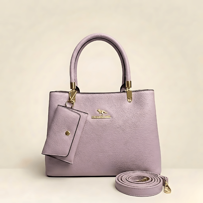 Luxury Textured Ladies Handbag With Matching Pouch ZTS-CR-152