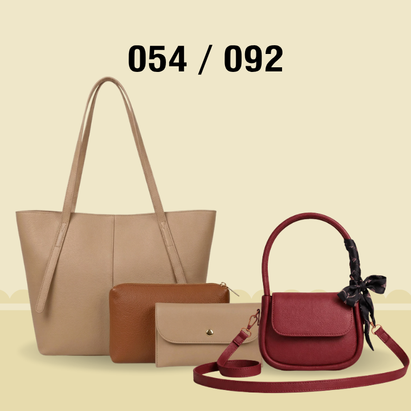 Elegant 4-Piece Bag Combo Premium Pu Leather Collection for Modern Women 054 / 092