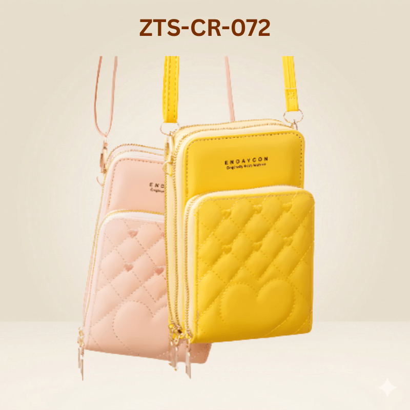 Quilted Crossbody Mobile Pouch – Ladies Shoulder Bag ZTS-CR-072