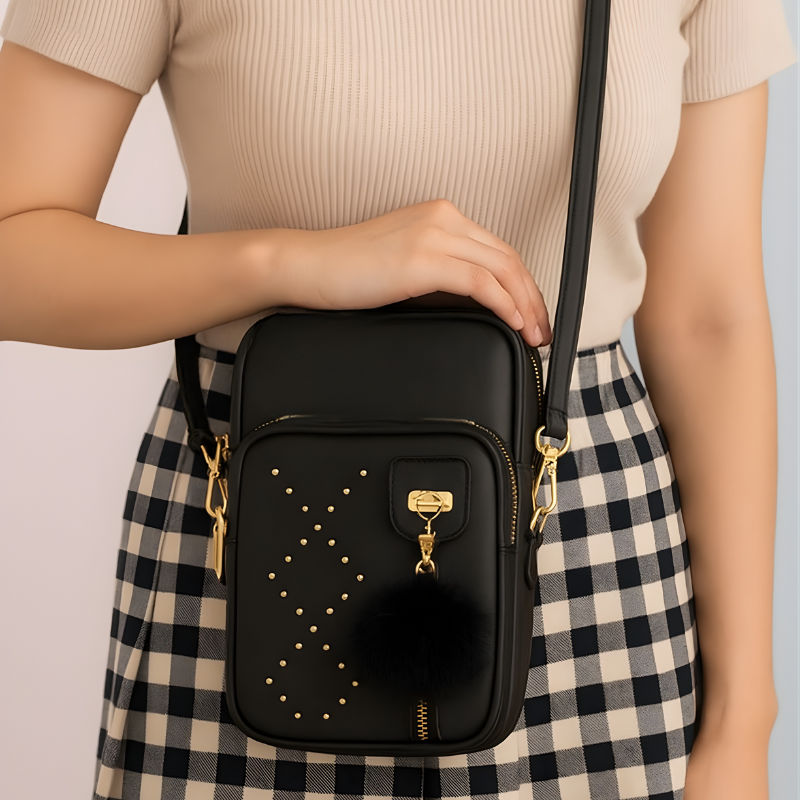 Luxe Studded Crossbody" ZTS-CR076