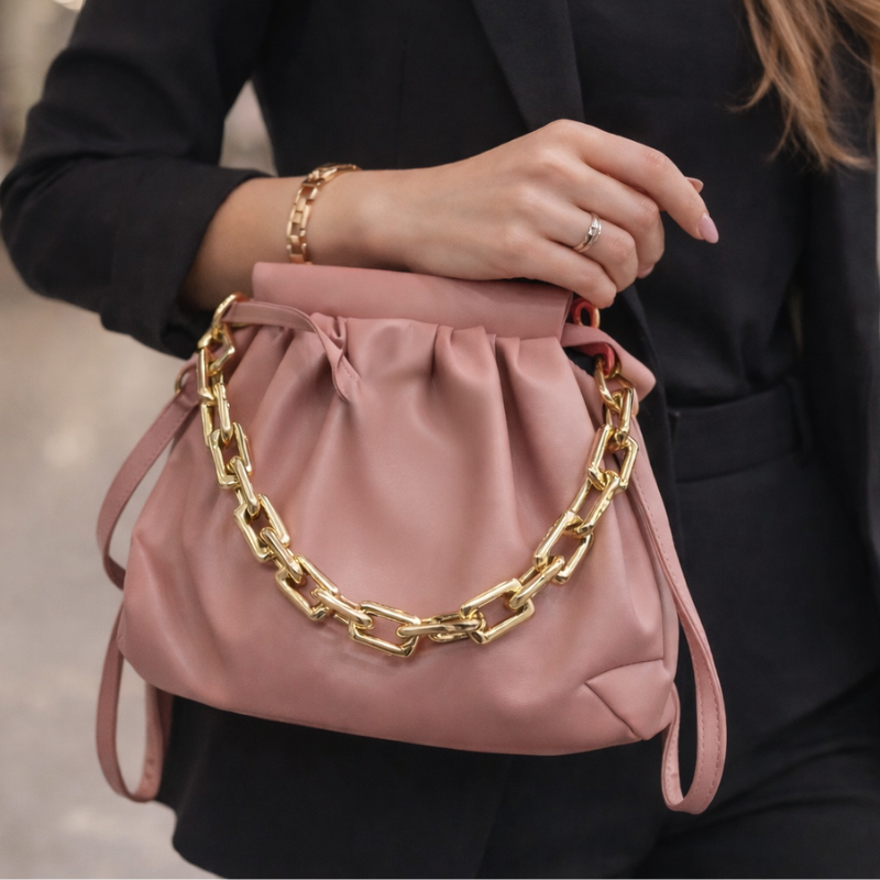 Crossbody Bag with gold chain perimium design  ZTS-CR-021