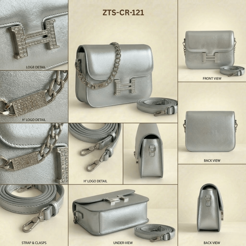 Crossbody bag with double strape Women Trendy Handbag FashionZTS-CR-121