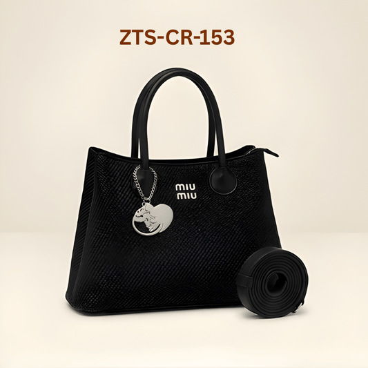 Handbag Bag for Ladies Stylish Daily Wear Tote with Designer Charm ZTS-CR-153