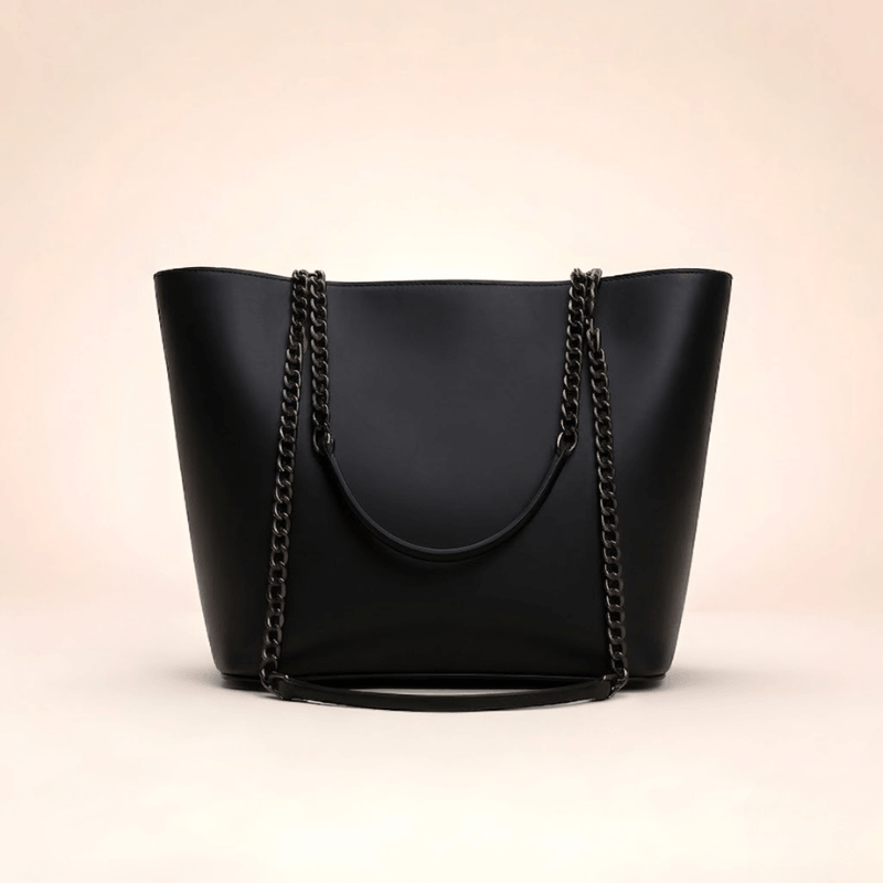 Tote Bag Chic Chain-Strap Leather Tote ZTS-CR-020