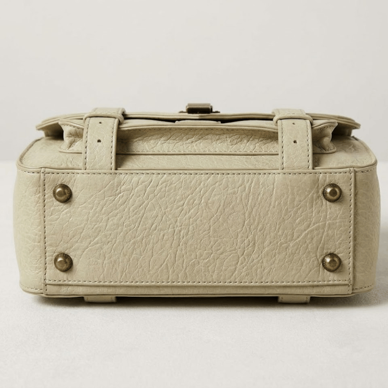 Vintage Crinkled Ladies Satchel Dual Buckle Strap ZTS-CR-163