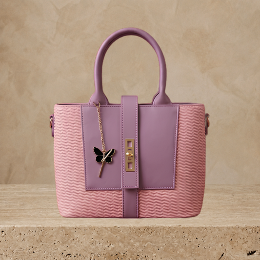 Handbag for Women – Elegant Lilac & Pink Tote ZTS-CR-171