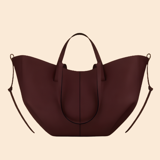 Spacious Tan Fox-Leather Everyday Shoulder Bag NP-CR-048