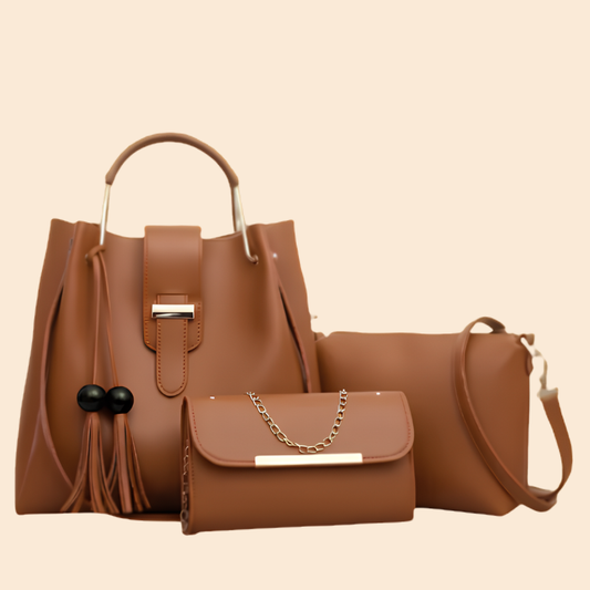 Tote, Crossbody & Clutch Premium 3-Piece Women's NP-CR-019