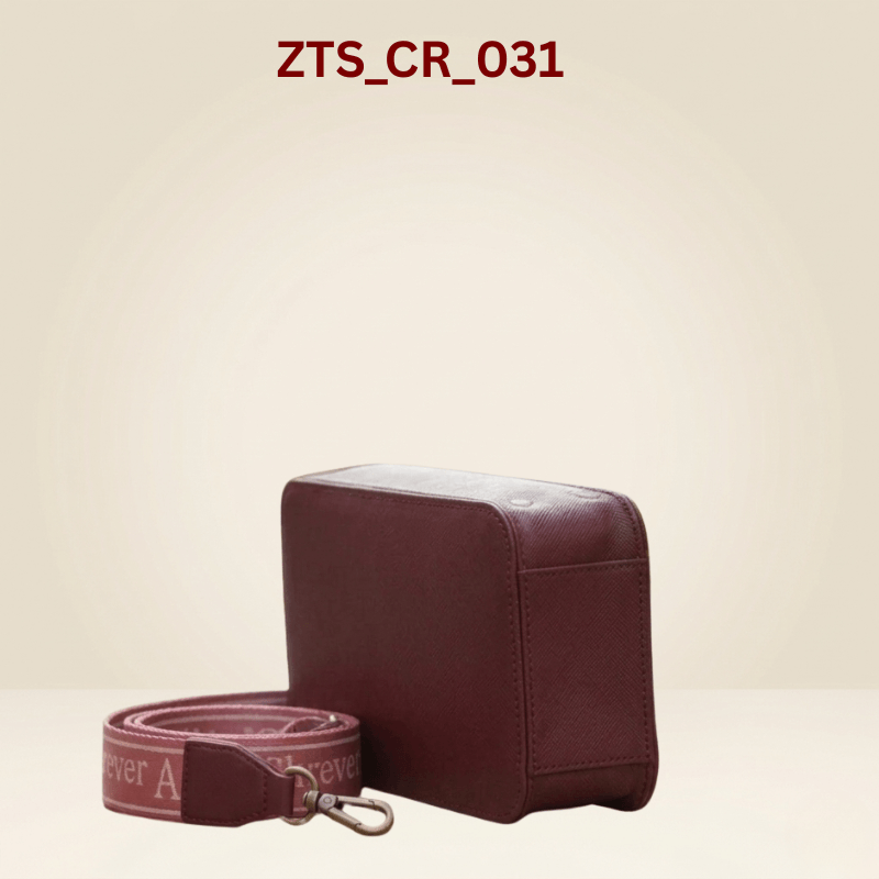 Crossbody Bag Premium Maroon Mobile Sling Bag with Wide Strap ZTS_CR_031