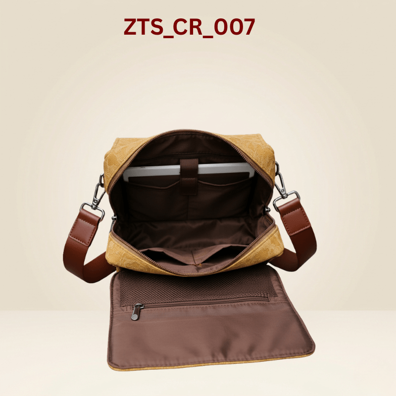 Crossbody Bag for women Premium Mustard Crossbody Bag with Signature Wide Strap ZTS-CR-007
