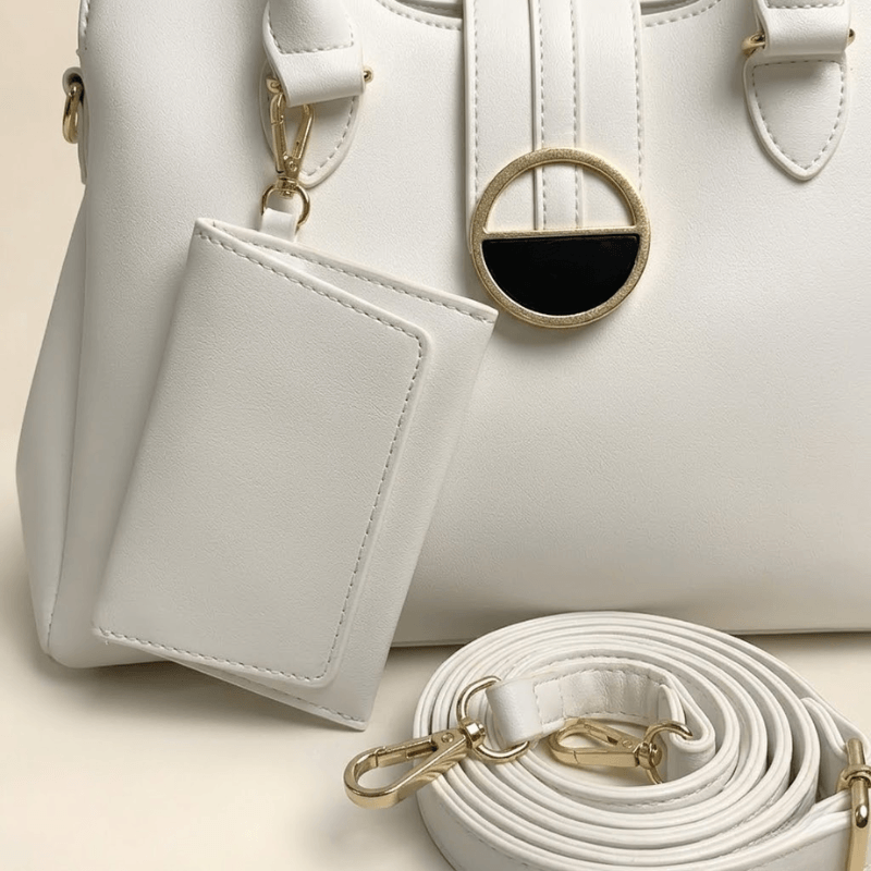 Luxury Smooth Ladies hand Bag With mini Pouch ZTS-CR-155